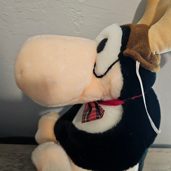 Vintage Dakin Opus Penguin Reindeer Plush 80s Holiday Christmas Bloom County - Picture 7 of 12